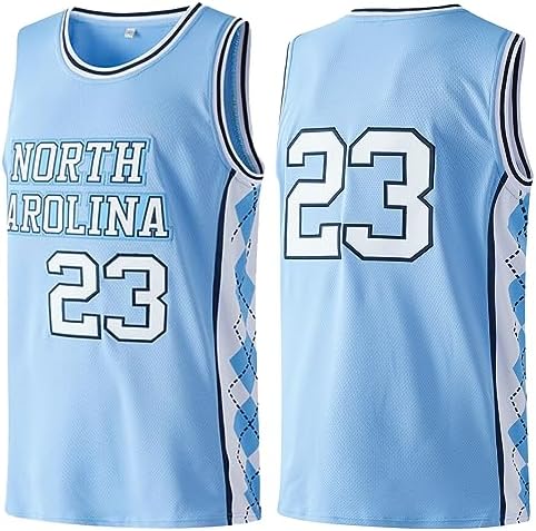 Men's #23 Basketball Jersey Hip Hop Retro North Carolina Classic Stitched Sports Shirts Gifts for Breathable Basketball