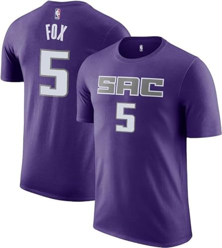 De'Aaron Fox Sacramento Kings NBA Kids Youth 4-20 Purple Icon Edition Performance Jersey T-Shirt