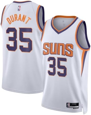 Kevin Durant Phoenix Suns NBA Kids Youth 8-20 Association Edition White Swingman Jersey