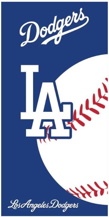 Northwest MLB Los Angeles Dodgers Emblem Beach Towel, 28 x 58-Inch