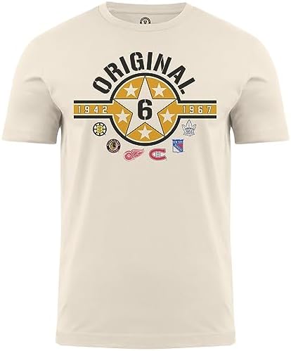 Original 6 NHL 5 Point T-Shirt - Natural