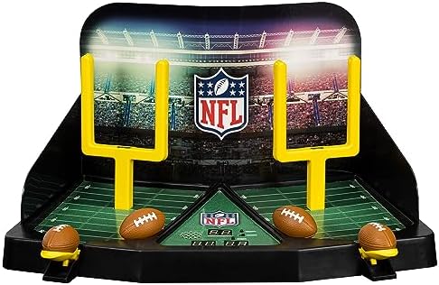 Franklin Sports Mini Football Field Goal Tabletop Game - Flying Field Goal Mini Football Game for Kids + Adults - Fun Indoor Sports Table Game for All Ages - Tabletop Football Board Game