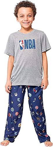 Ultra Game NBA Boys Pajamas 2 Piece Pjs Lounge Pants & T-Shirt Set