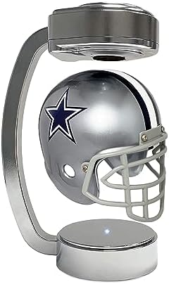 Pegasus Sports Officially Licensed NFL Mini Rotating Levitating Hover Helmet in Chrome