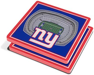 YouTheFan NFL New York Giants 3D StadiumView Coasters - MetLife Stadium