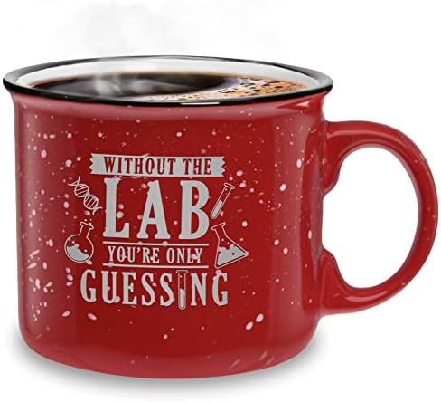 Bad Bananas Without The Lab You're Only Guessing - 15 oz Coffee/Tea Campfire Mug - Laboratory Gifts for Women - Funny Lab Week Gift for Laboratory Professionals - Appreciation Gifts