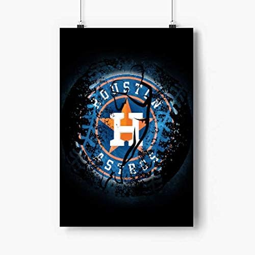 Lilian Ralap Houston Astros Poster 24x36 Inchs Unframed, Major League Baseball, MLB Team, MLB Team Logo, Baseball Legends, Baseball Poster, Gift for Kids, Son, Daughter, Boys, Girls, Bedroom Decor