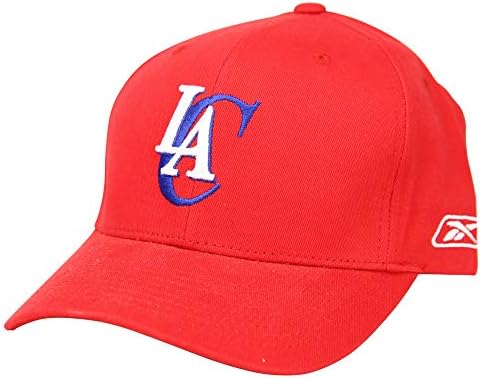 NBA Classic Retro Logo Baseball Cap Hat (Los Angeles Clippers (Red))