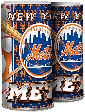 Brax MLB New York Mets Refillable Salt and Pepper Shaker, Blue