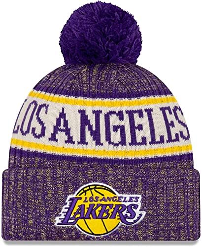 New Era NBA Sideline Sport Knit Winter Pom Knit Hat Beanie One Size Fits All